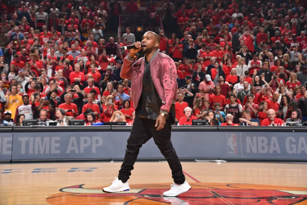  Close-up of Kanye West wearing a minimalist black aesthetic